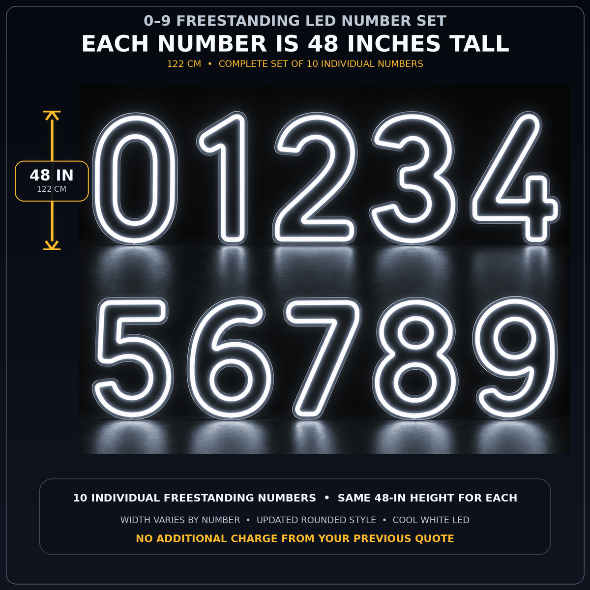 0-9 Nummber's Custom LED Neon Sign - Shineneon
