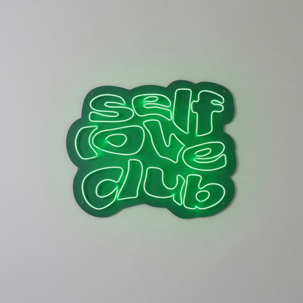 Self Love Club LED Neon Sign Retro Groove Backdrop - Shineneon