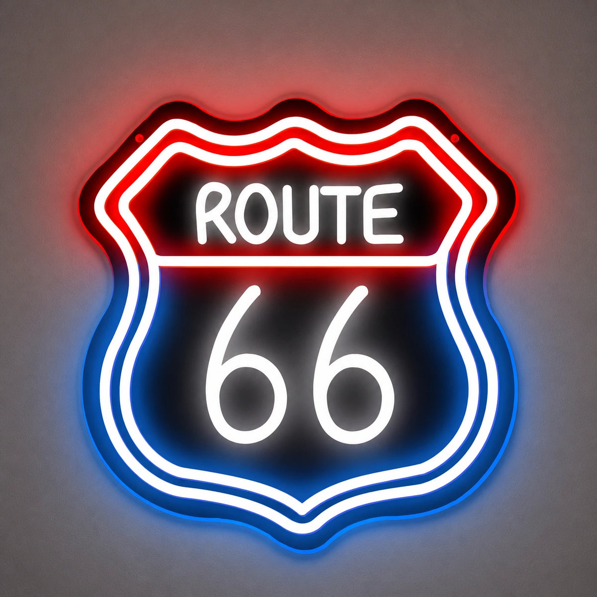 Route 66 Highway Shield Vintage LED Neon Sign Wall Neon Signs - Shineneon