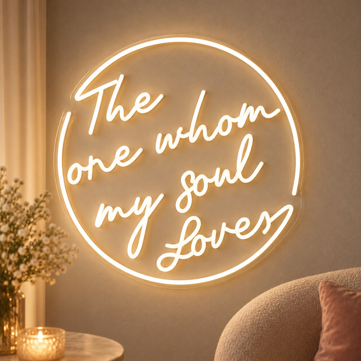 The One Whom My Soul Loves LED Neon Sign Dimmable Wall Light - Shineneon