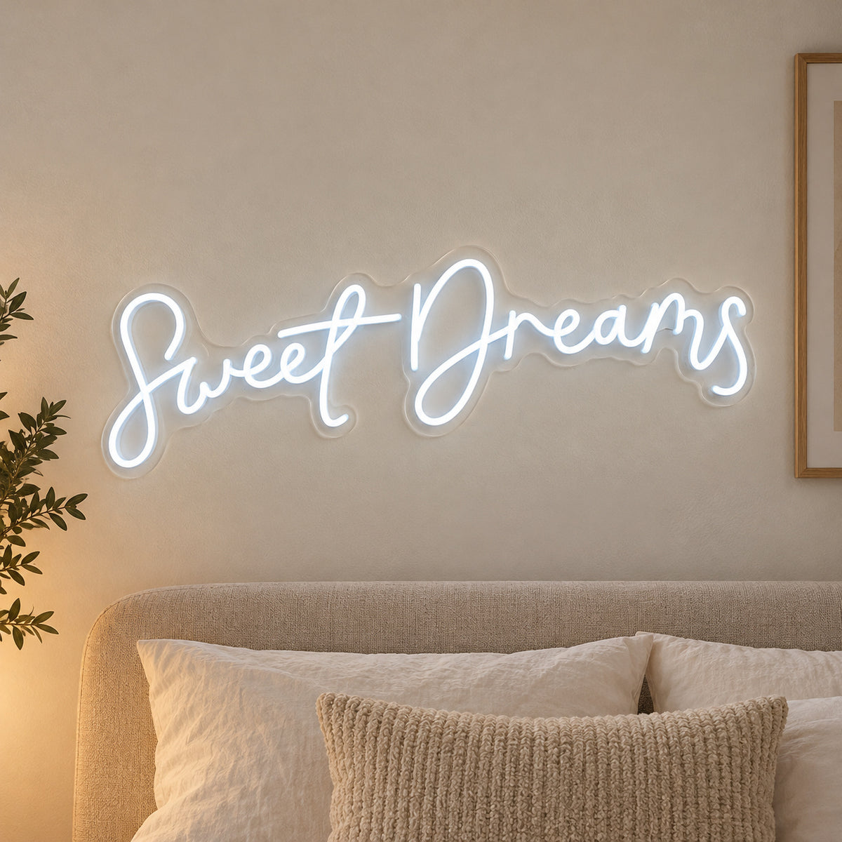 Sweet Dreams LED Neon Sign Elegant Two Word Script - Shineneon
