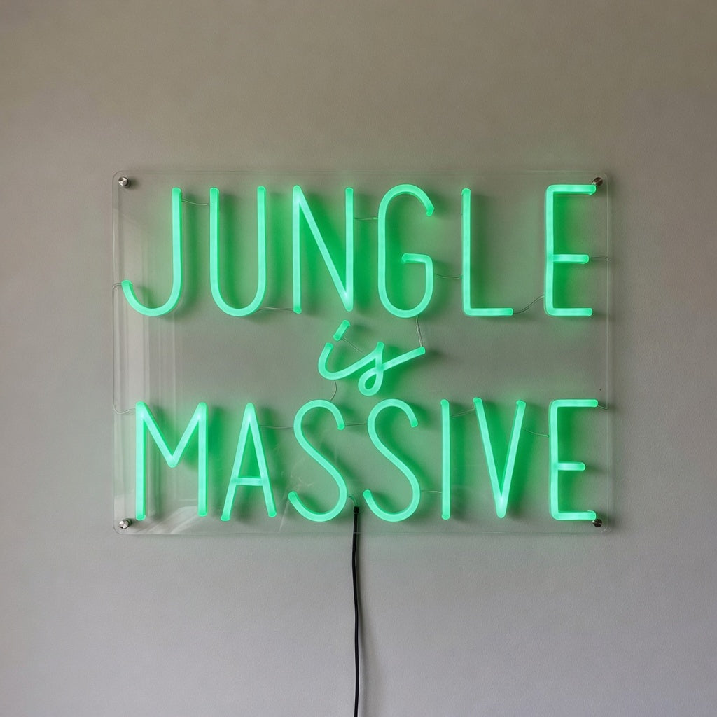 Jungle Is Massive LED Neon Sign Dimmable Wall Light - Shineneon