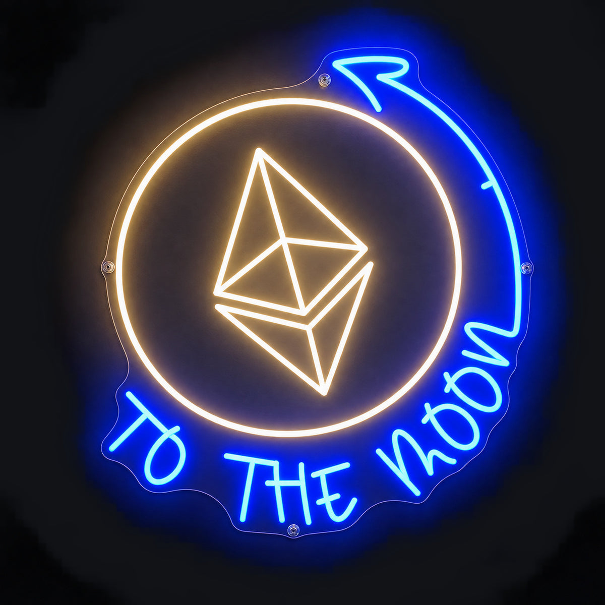 To The Moon LED Neon Sign Wall Neon Signs - Shineneon