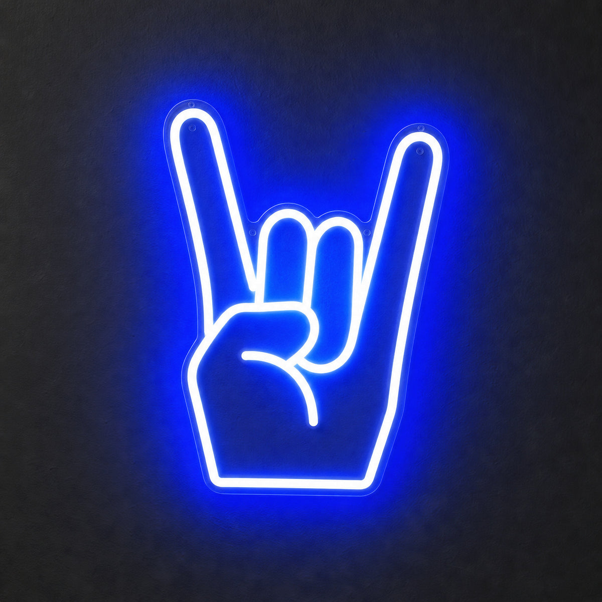 Rock On Emoji LED Neon Sign - Shineneon