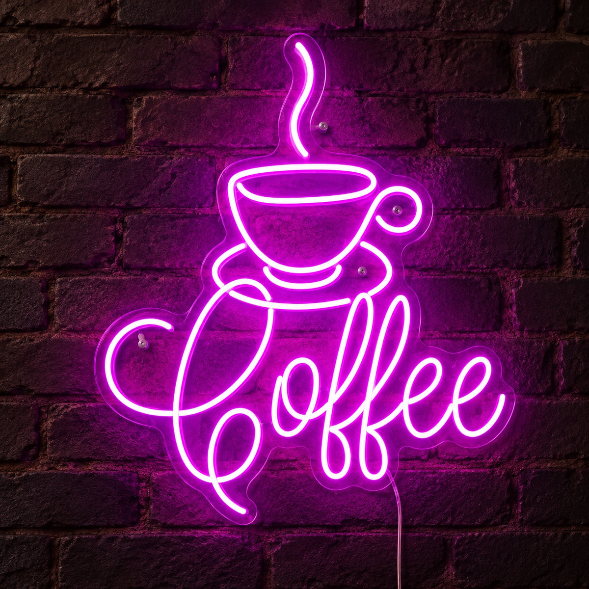 Coffee Bar LED Neon Sign Cup Corner Badge Wall Neon Signs - Shineneon