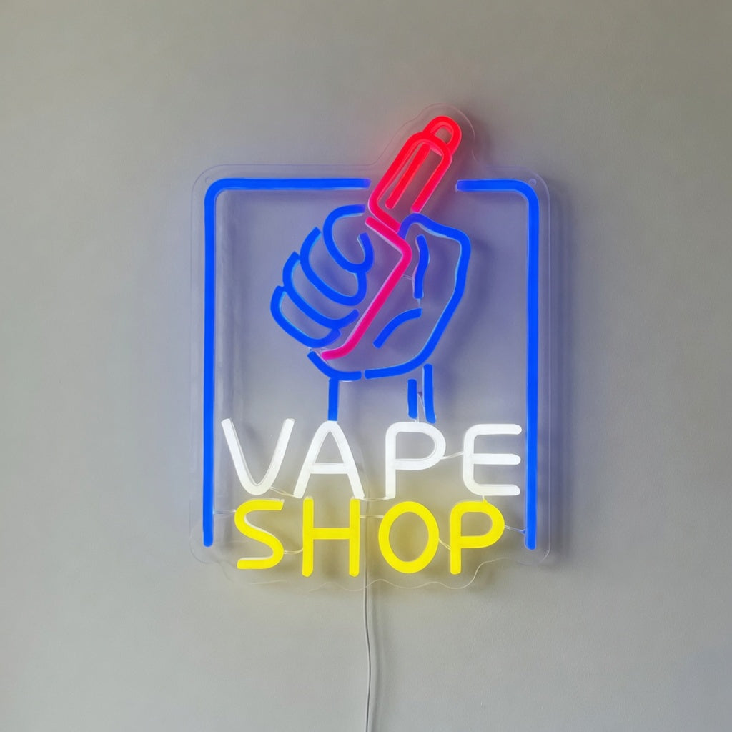 Vape Shop Smoking LED Neon Sign Dimmable Wall Light - Shineneon