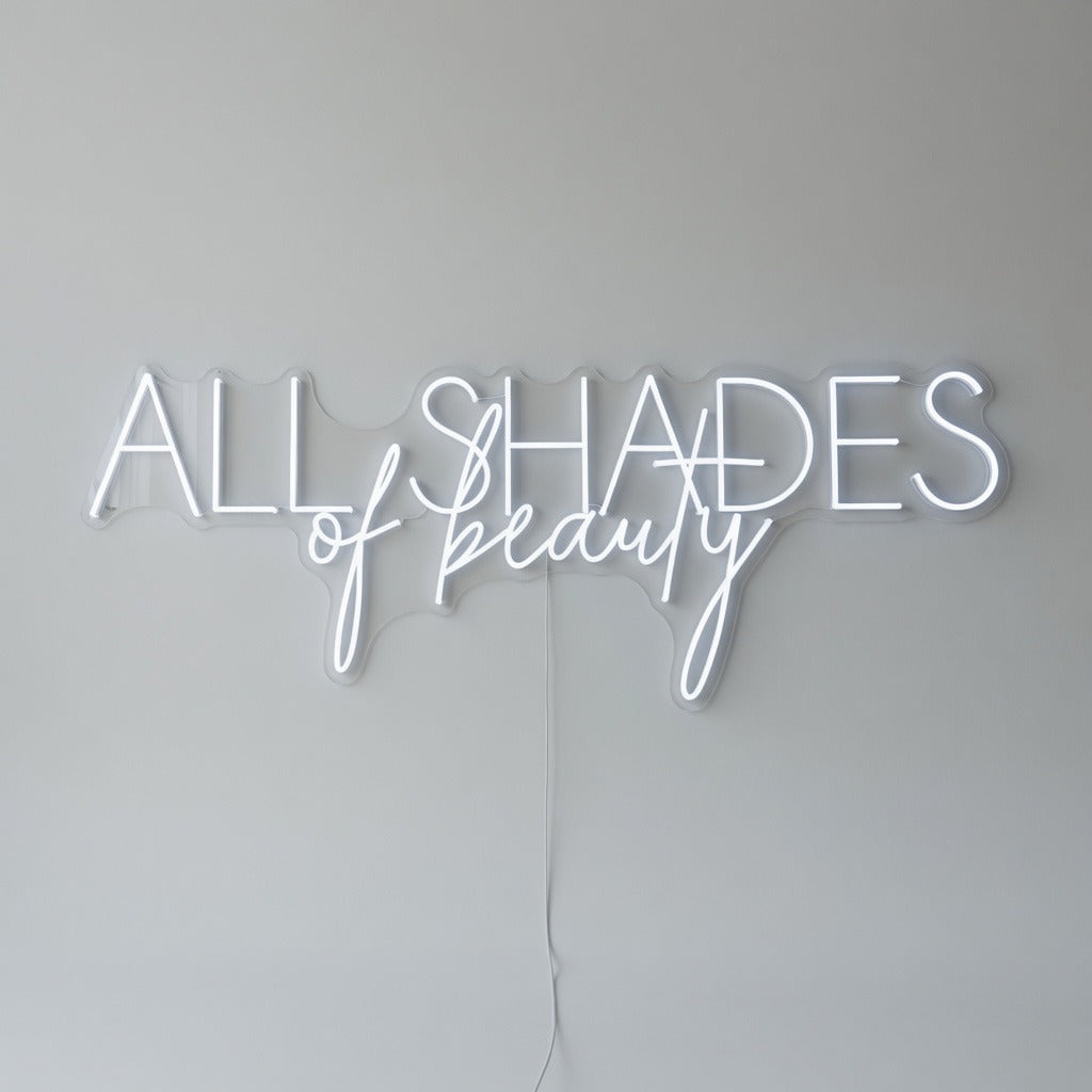 All Shades of Beauty LED Neon Sign Dimmable Wall Light - Shineneon