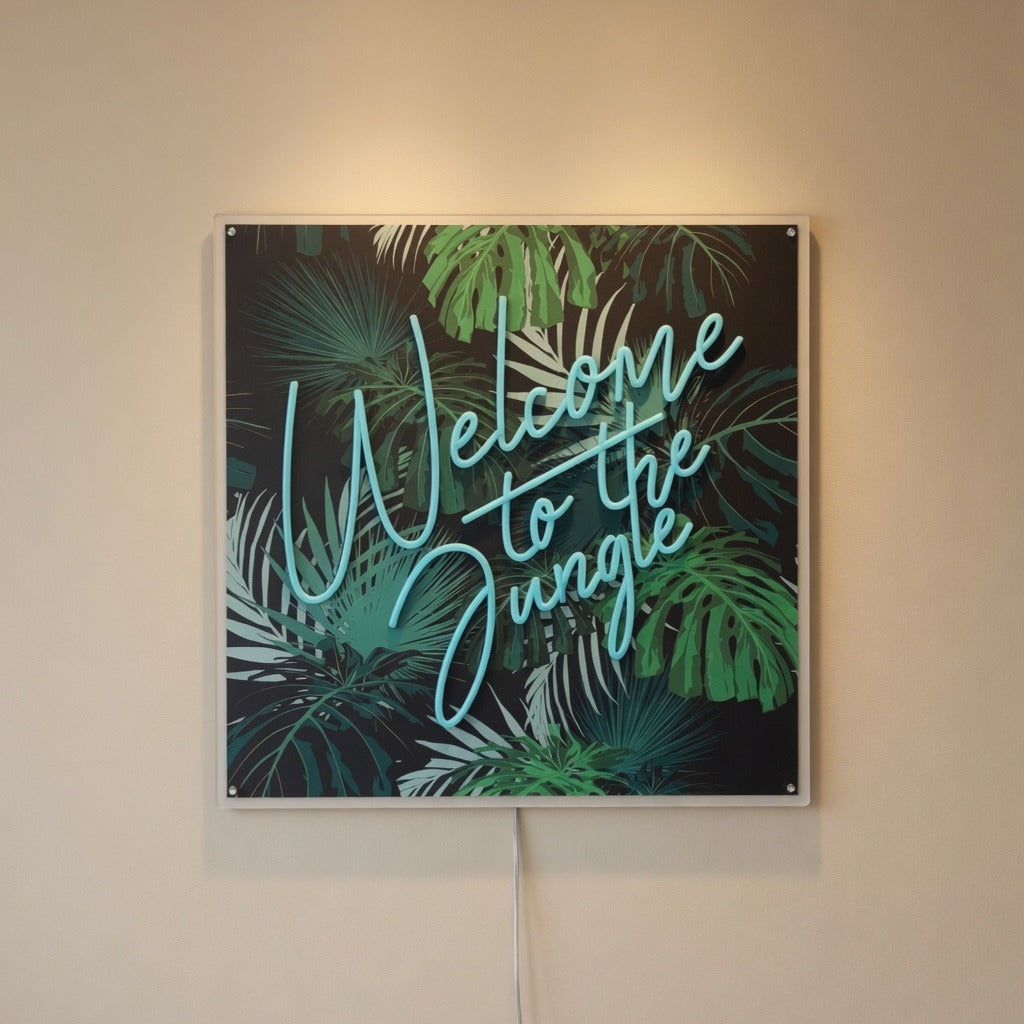 Welcome to the Jungle LED Neon Sign Printed Board - Shineneon