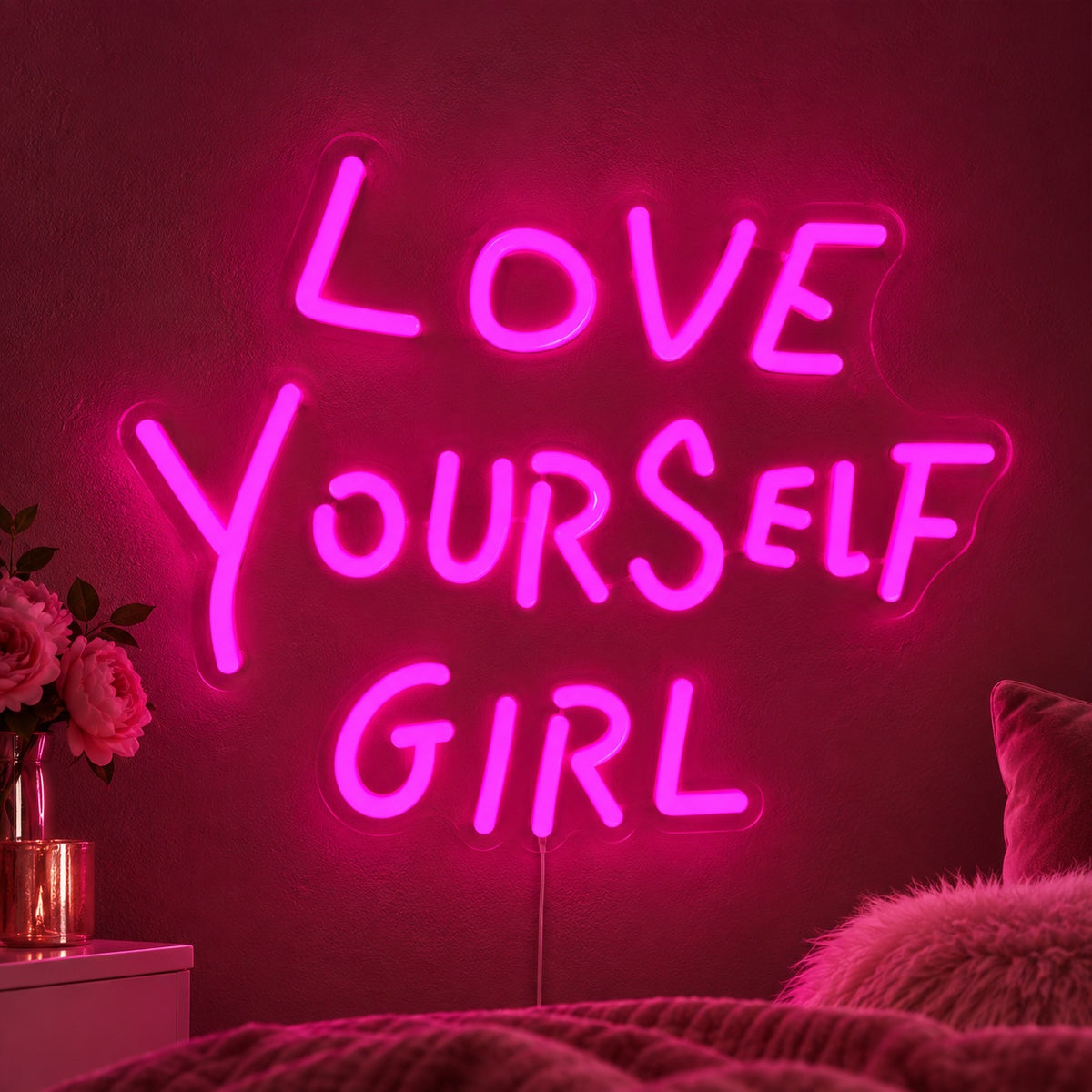 Love Yourself Girl LED Neon Sign - Shineneon