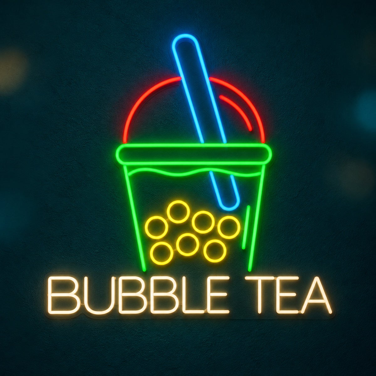 Bubble Tea Drink LED Neon Sign Dimmable Wall Light - Shineneon