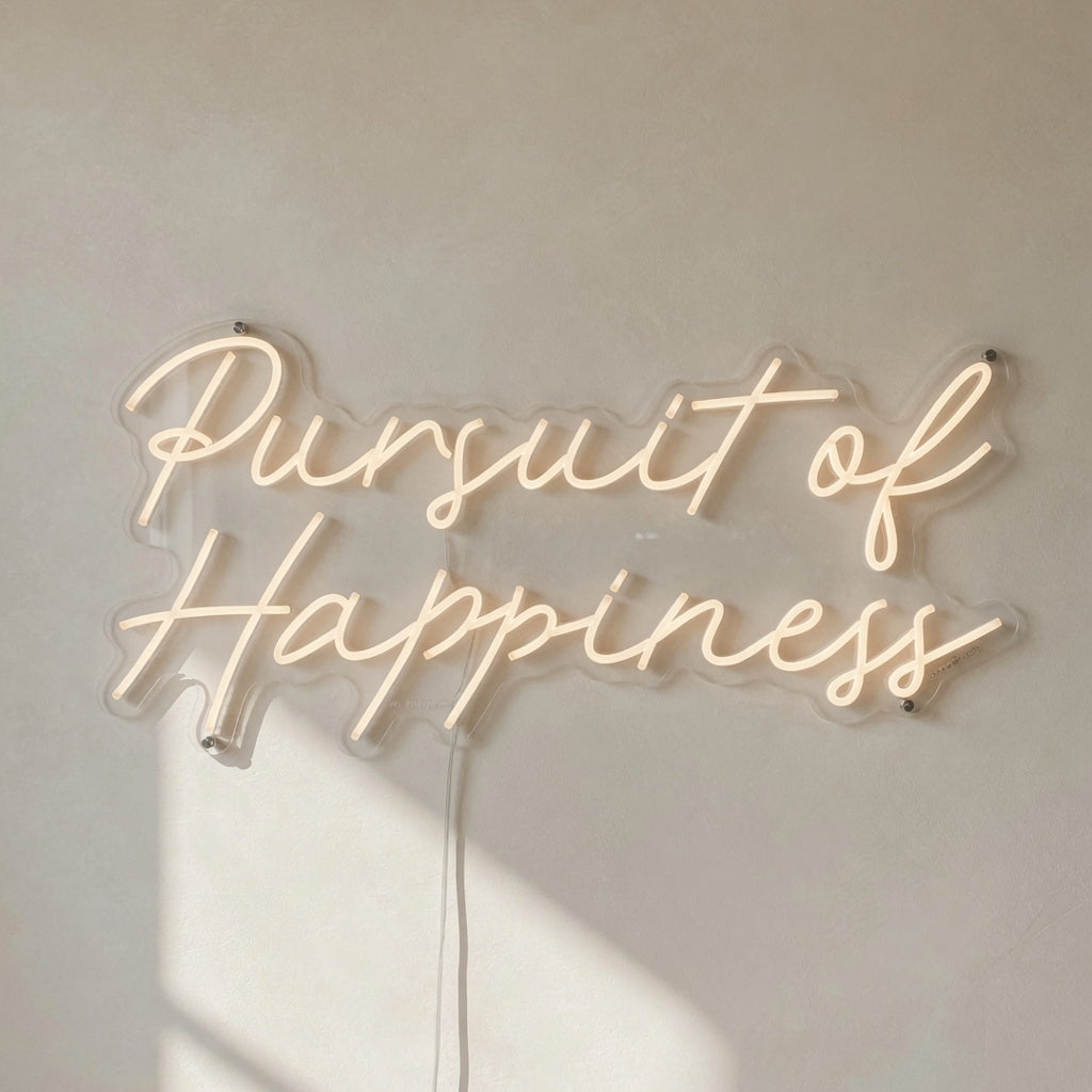 Pursuit of Happiness LED Neon Sign for Wedding - Shineneon