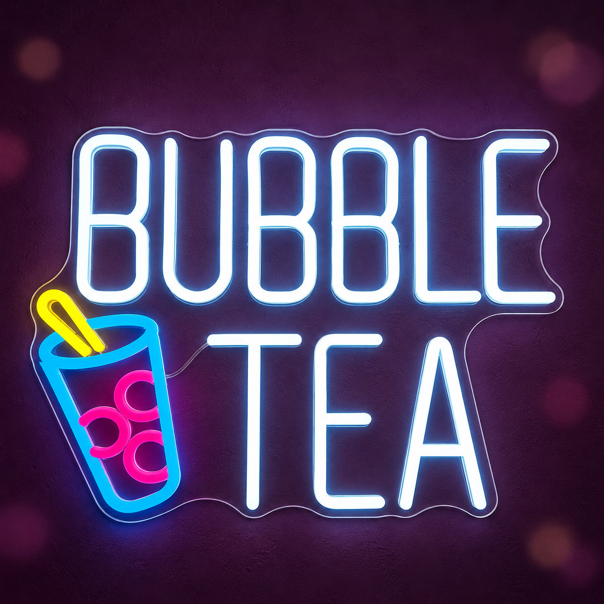 Bubble Tea LED Neon Sign Dimmable Wall Light - Shineneon