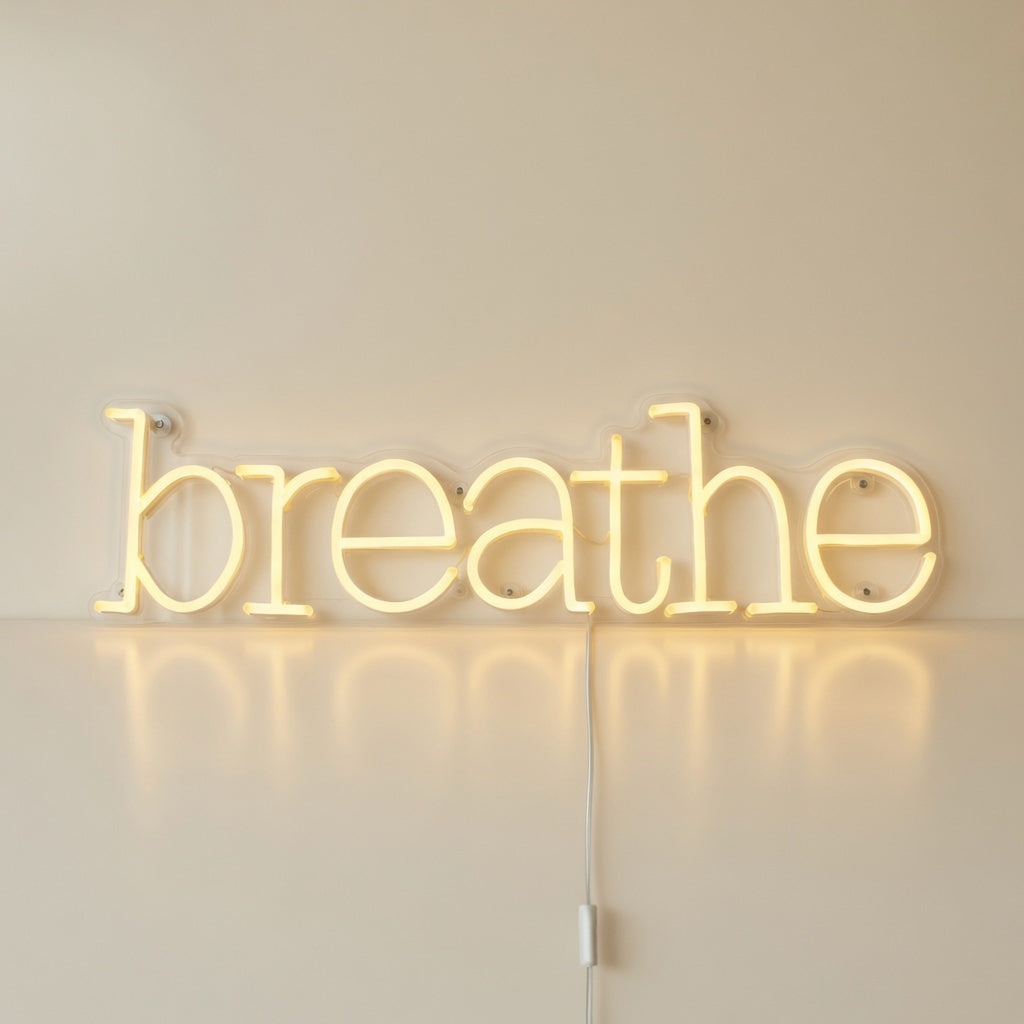 Breathe Neon Sign - Main Product Image