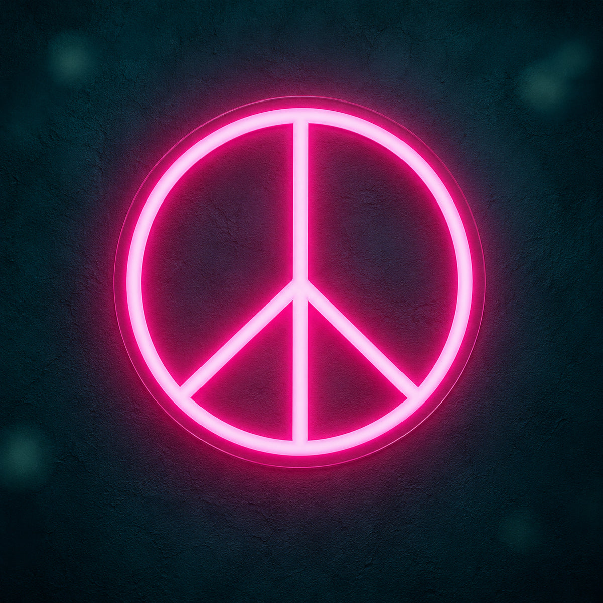 Peace Symbol LED Neon Sign Window Glow Symbol - Main Product Image