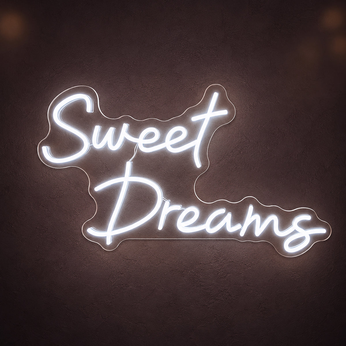 Sweet Dreams LED Neon Sign Flowing Cursive Style - Main Product Image