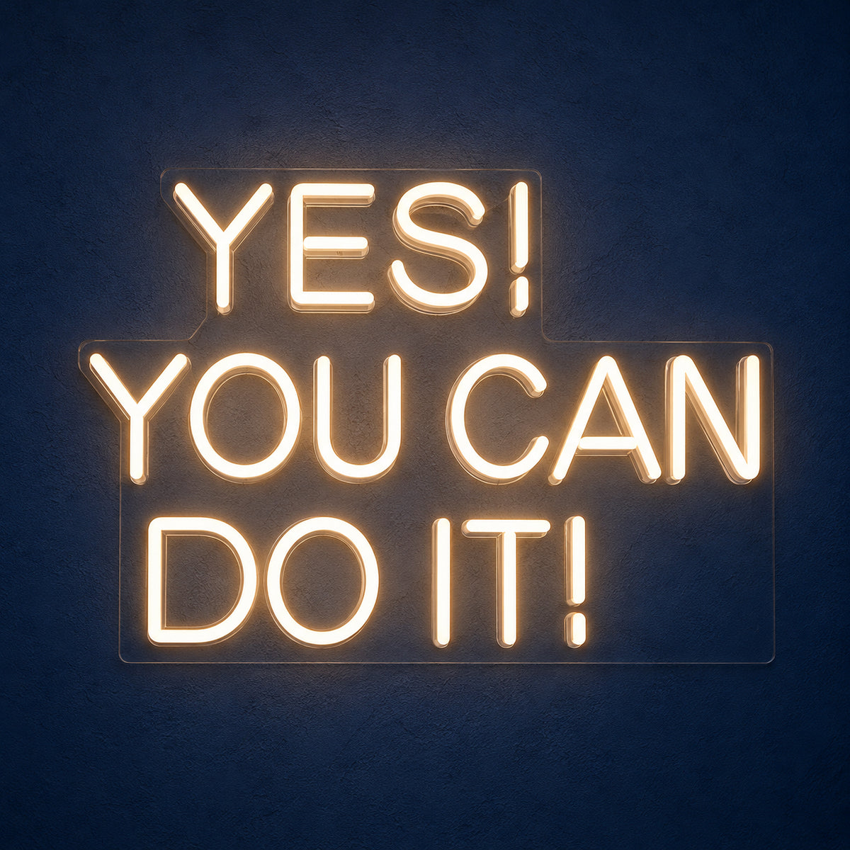 Yes You Can Do it LED Neon Sign Dimmable Wall Light - Main Product Image