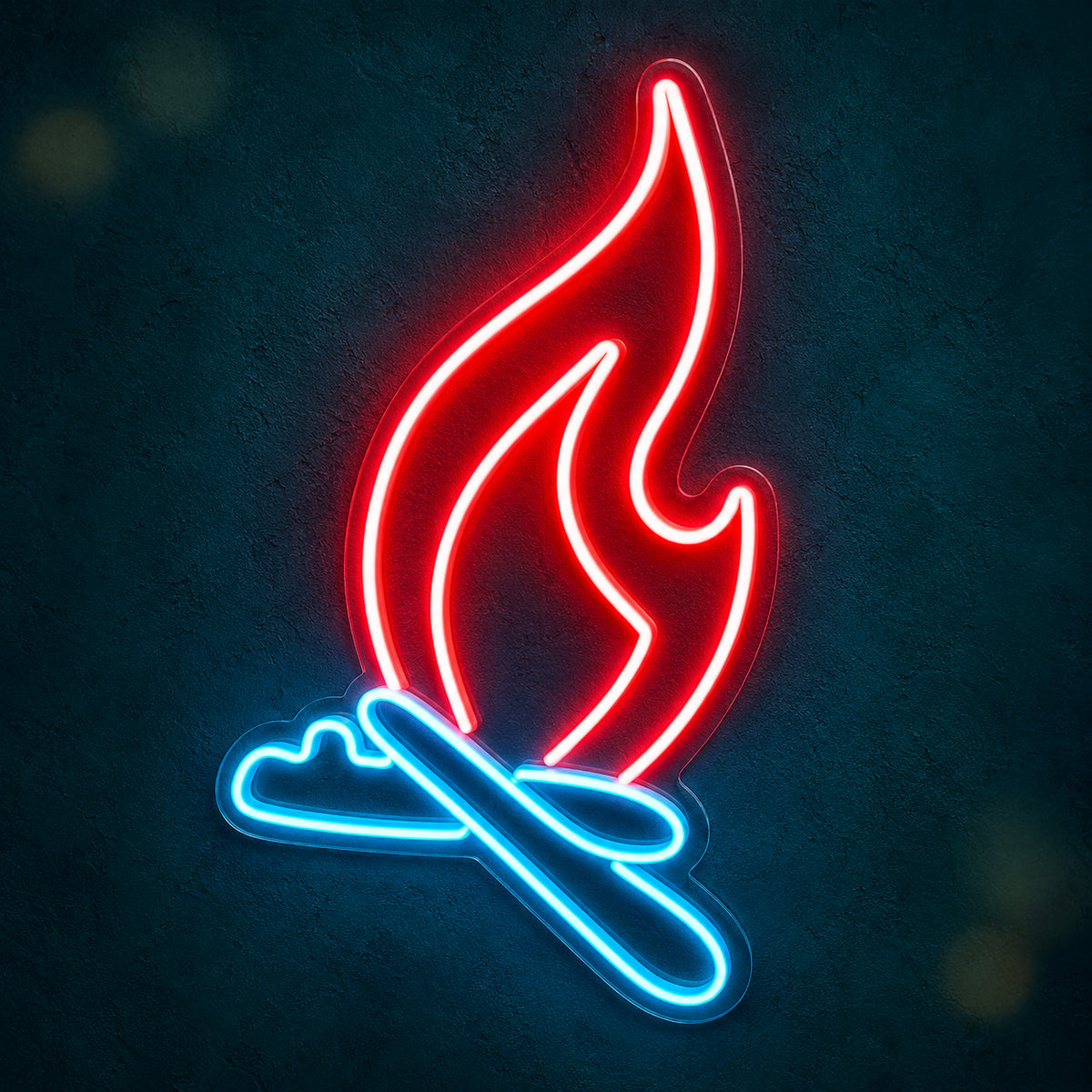 Campfire Bonfire LED Neon Sign Dimmable Wall Light - Main Product Image