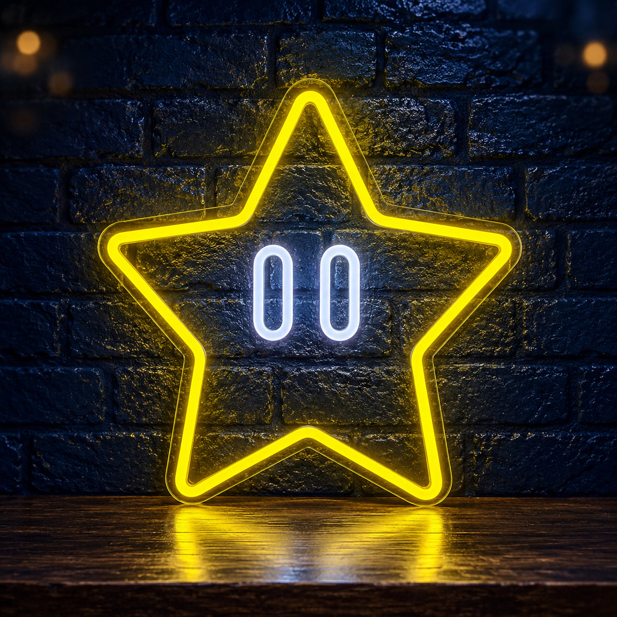 Star LED Neon Sign Double Outline Star - Main Product Image