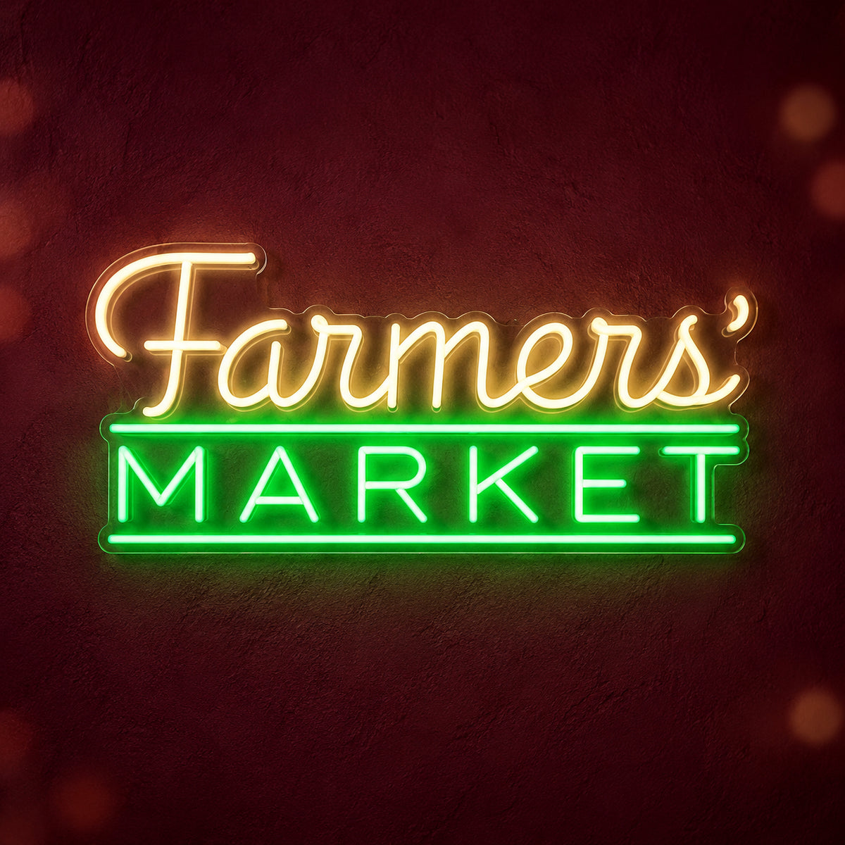 Farmer’s Market Neon Sign - Main Product Image
