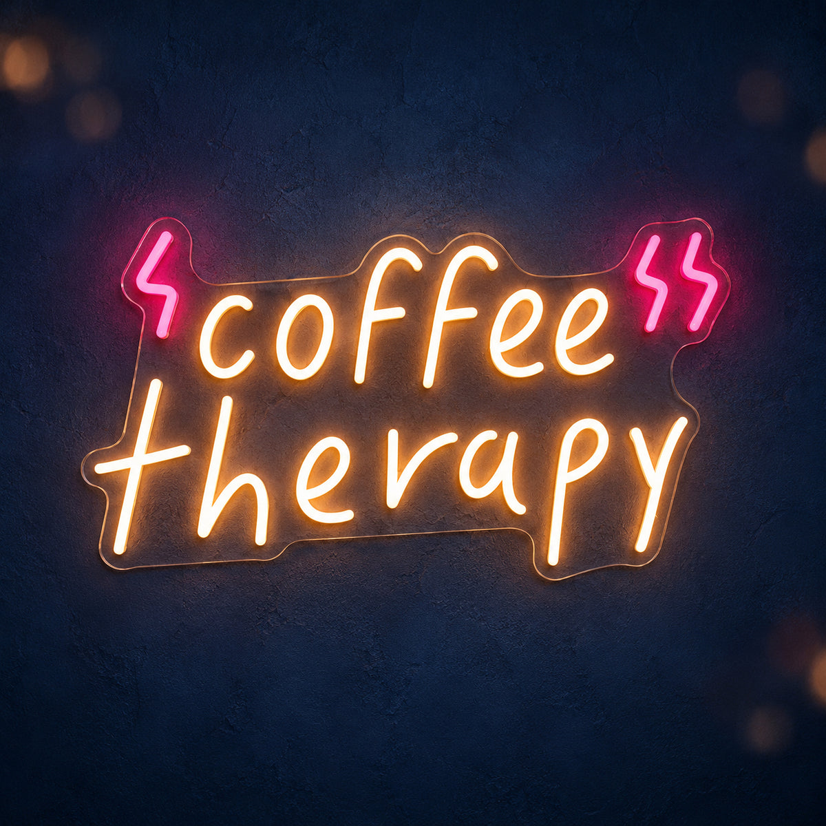 Coffee Therapy Neon Sign - Main Product Image