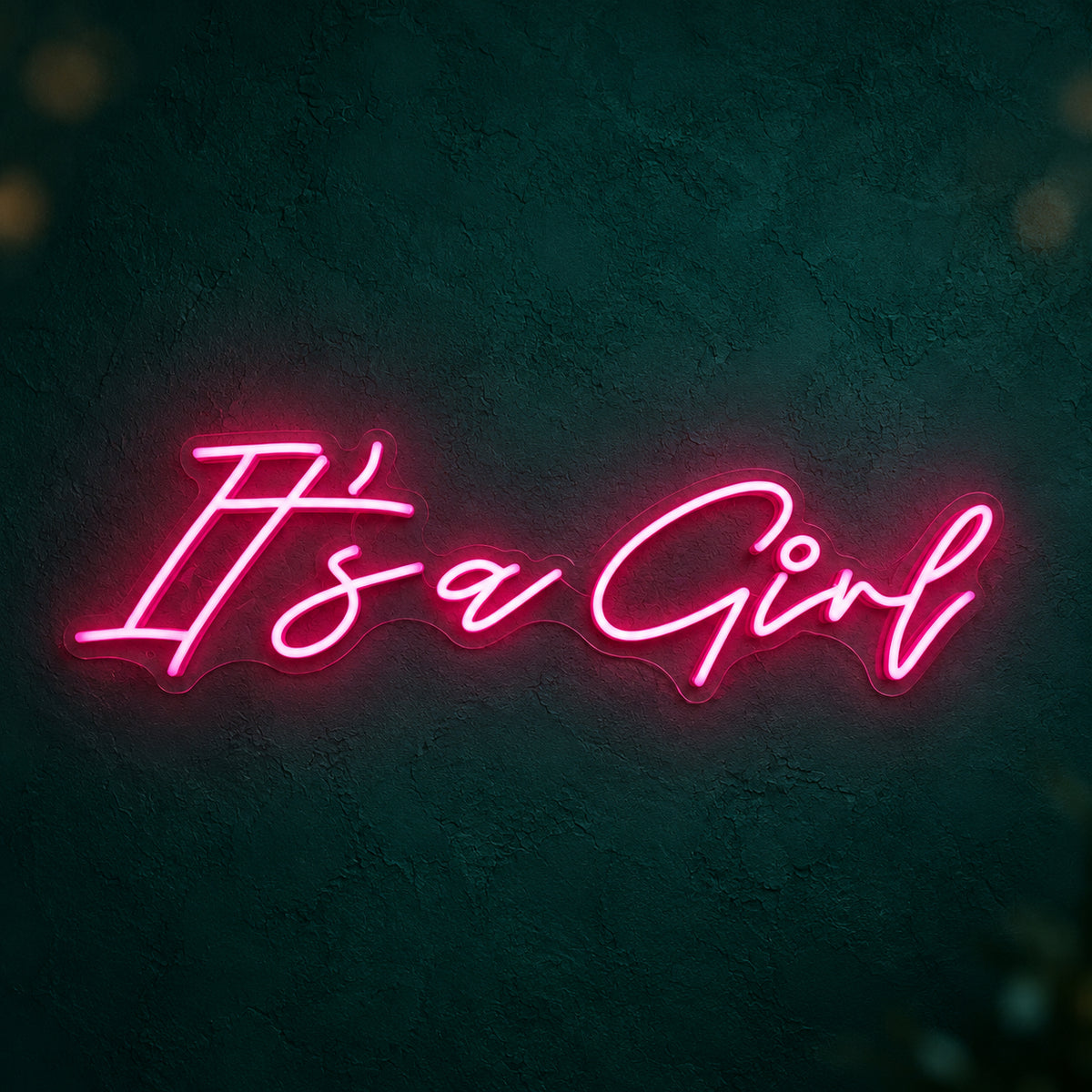 It's a Girl LED Neon Sign Dimmable Wall Light - Main Product Image