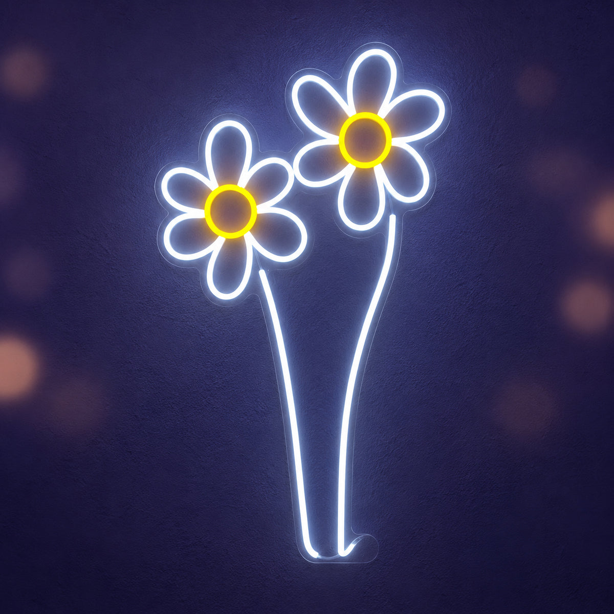 Chamomile Flower LED Neon Sign for Photo Booth Light Up Party Decor - Main Product Image