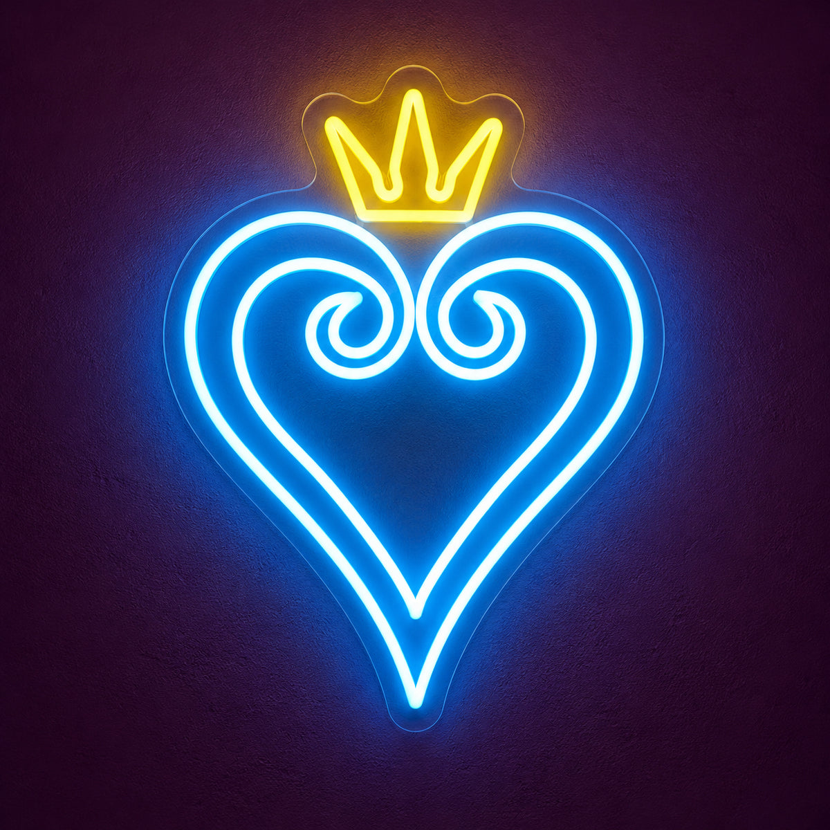 Kingdom Heart LED Neon Sign for Salon Light Up Business Decor - Main Product Image