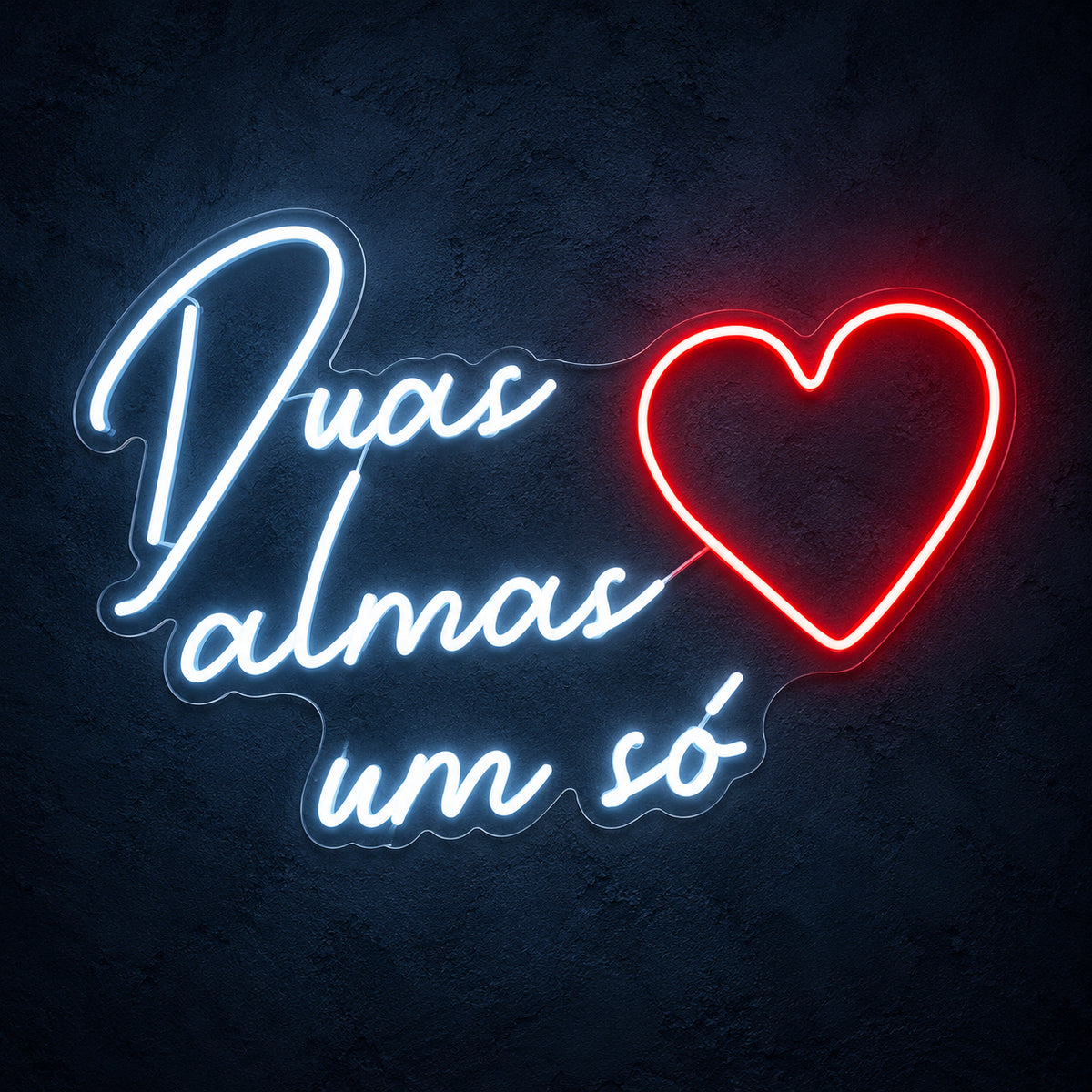Duas Almas Um So Portuguese Two Souls One LED Neon Sign for Wedding - Main Product Image