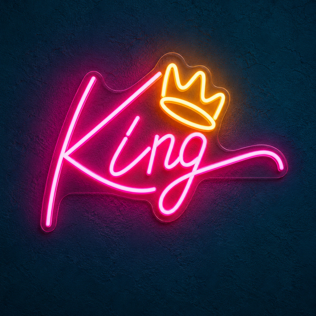 King Crown LED Neon Sign for Photo Booth Light Up Party Decor - Main Product Image