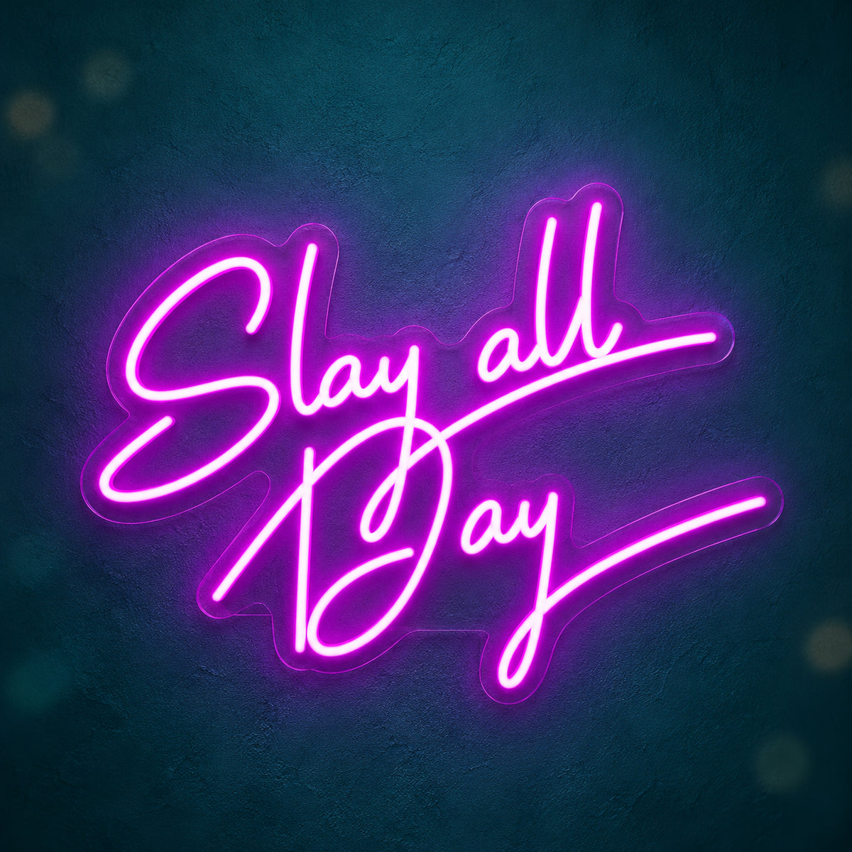Slay All Day LED Neon Sign for Storefront Light Up Business Decor - Main Product Image