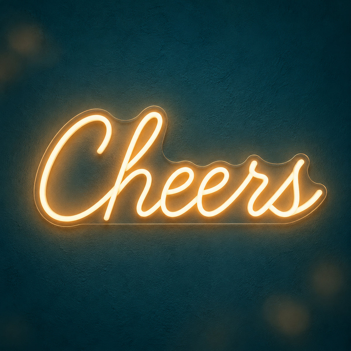 Cheers LED Neon Sign Warm Bedroom Script - Main Product Image