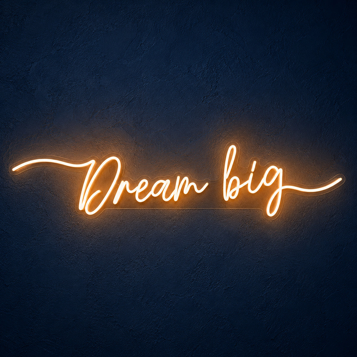 Dream Big LED Neon Sign Rustic Board Script - Main Product Image
