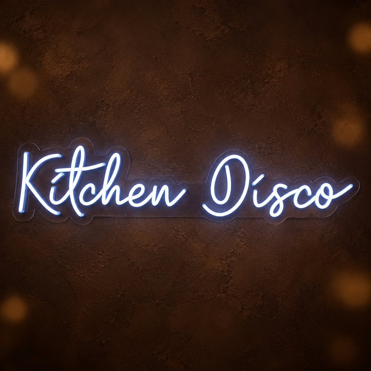 Kitchen Disco LED Neon Sign Greenery Wall Script - Main Product Image