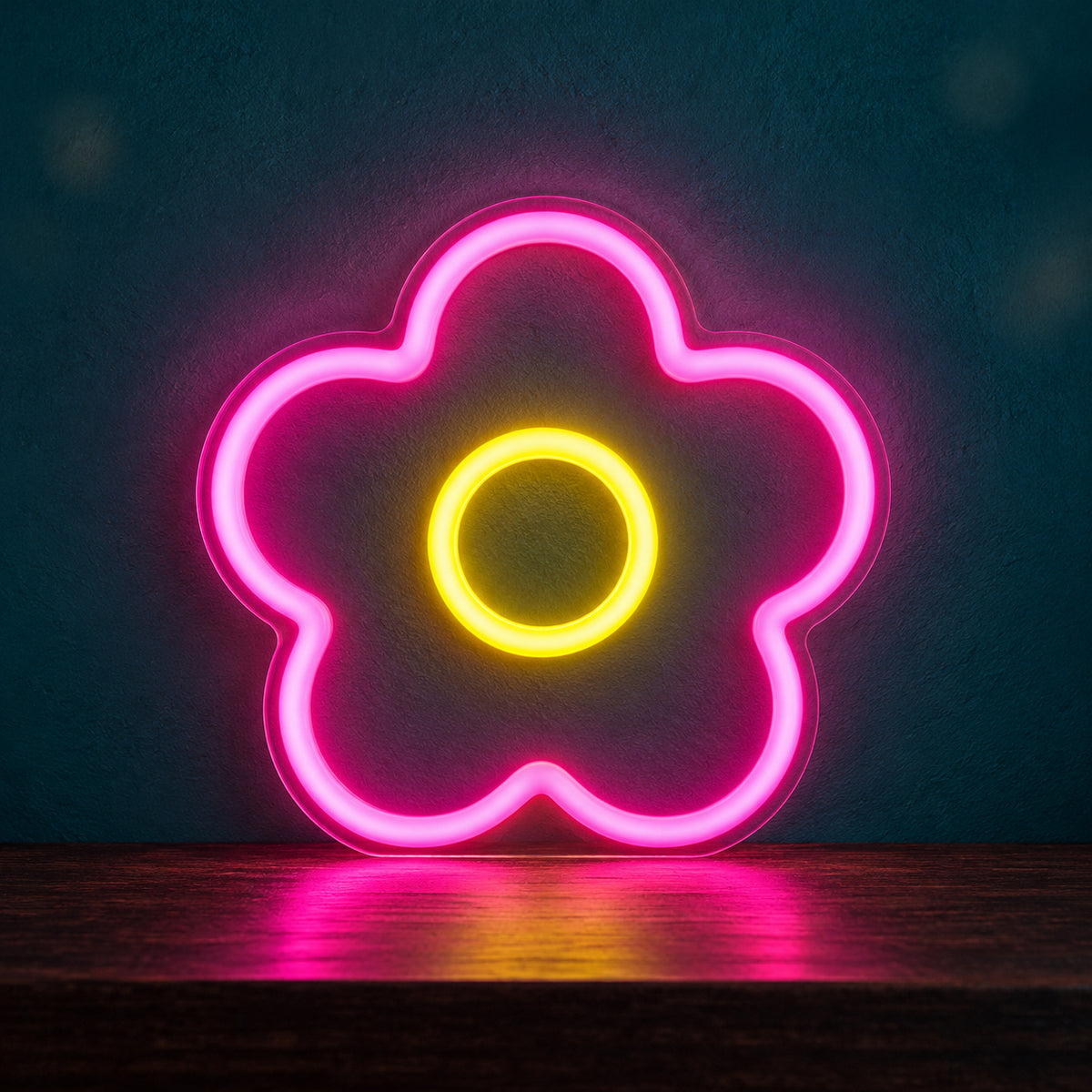 Daisy Flower LED Neon Sign Dimmable Wall Light - Main Product Image