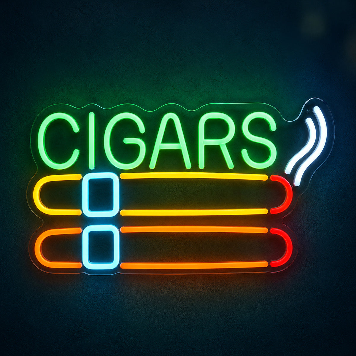 Cigars LED Neon Sign for Bar Light Up Business Decor - Main Product Image
