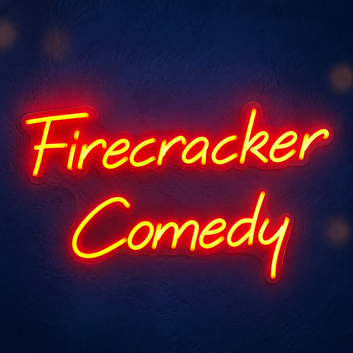 Firecracker Comedy LED Neon Sign Dimmable Wall Light - Main Product Image