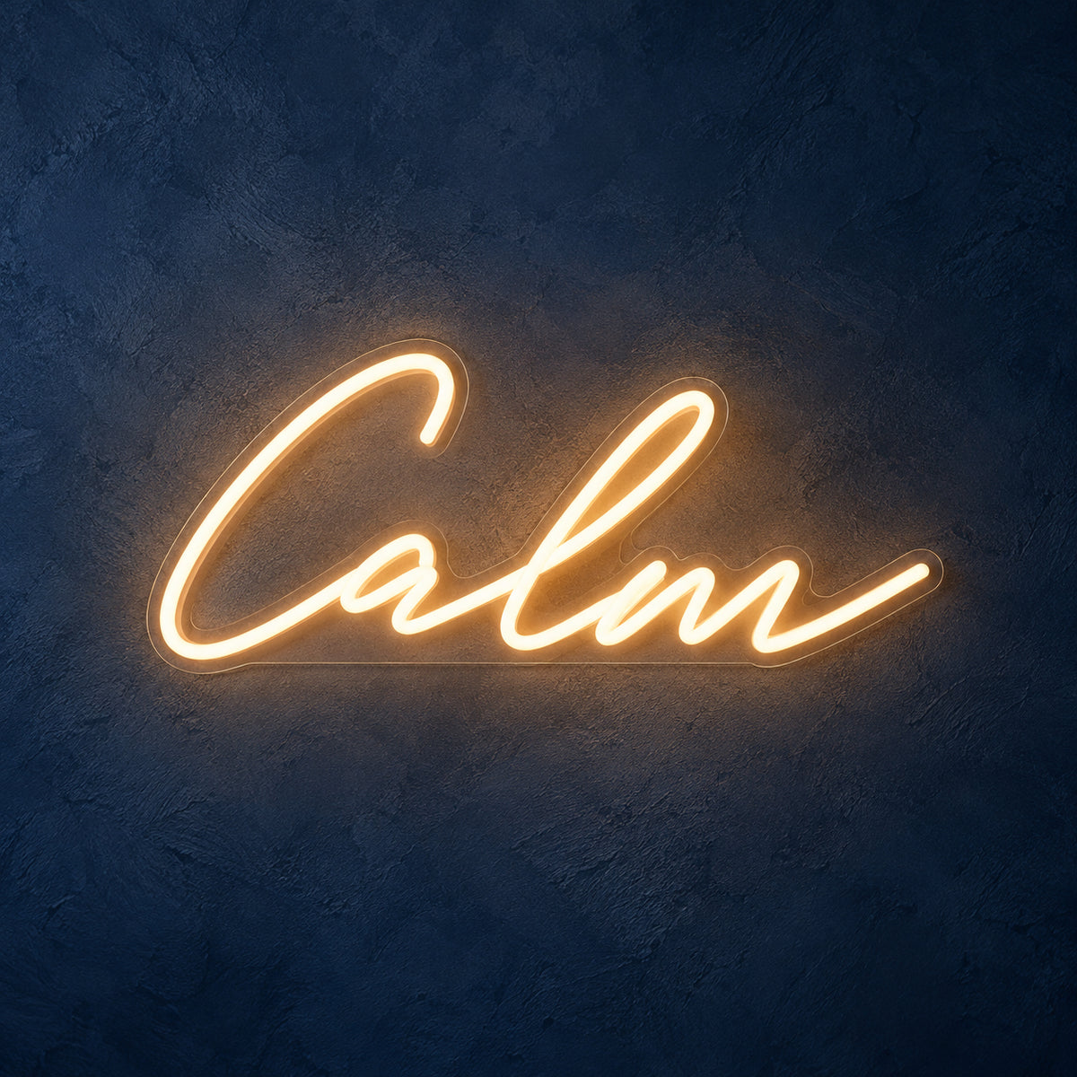 Calm LED Neon Sign Dimmable Wall Light - Main Product Image