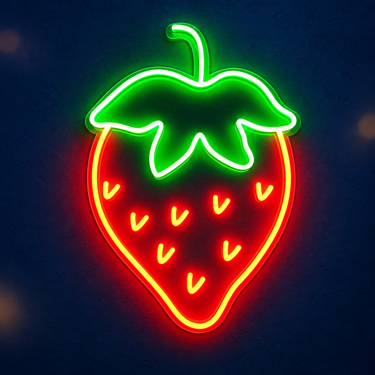 Strawberry LED Neon Sign for Bar Light Up Business Decor - Main Product Image