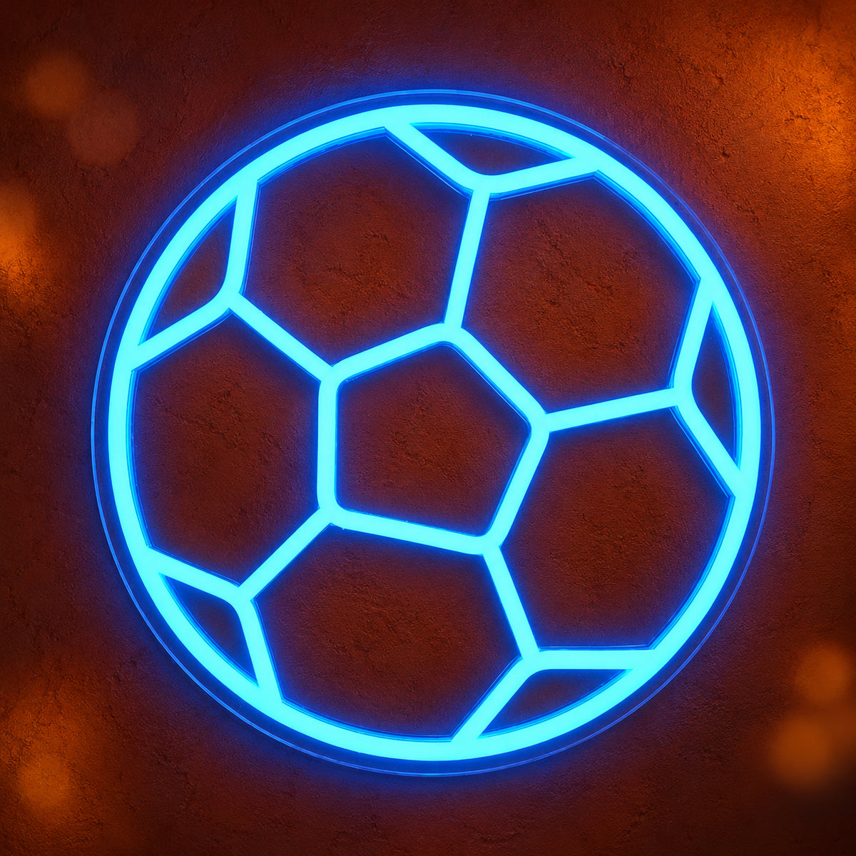Soccer Ball LED Neon Sign for Game Room - Main Product Image