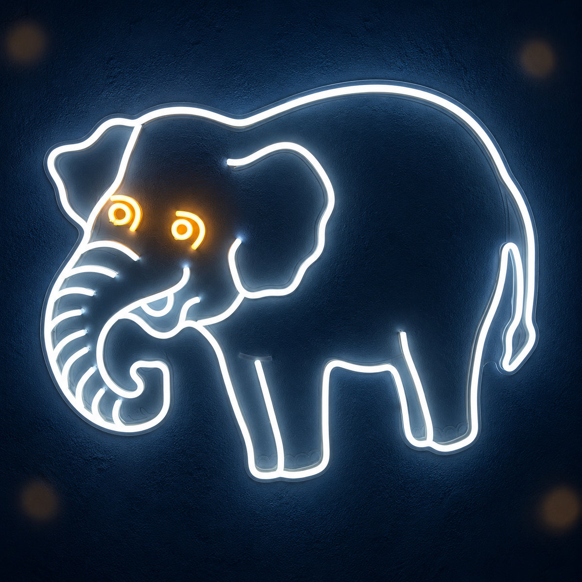Elephant LED Neon Sign Full Body Line Art - Main Product Image