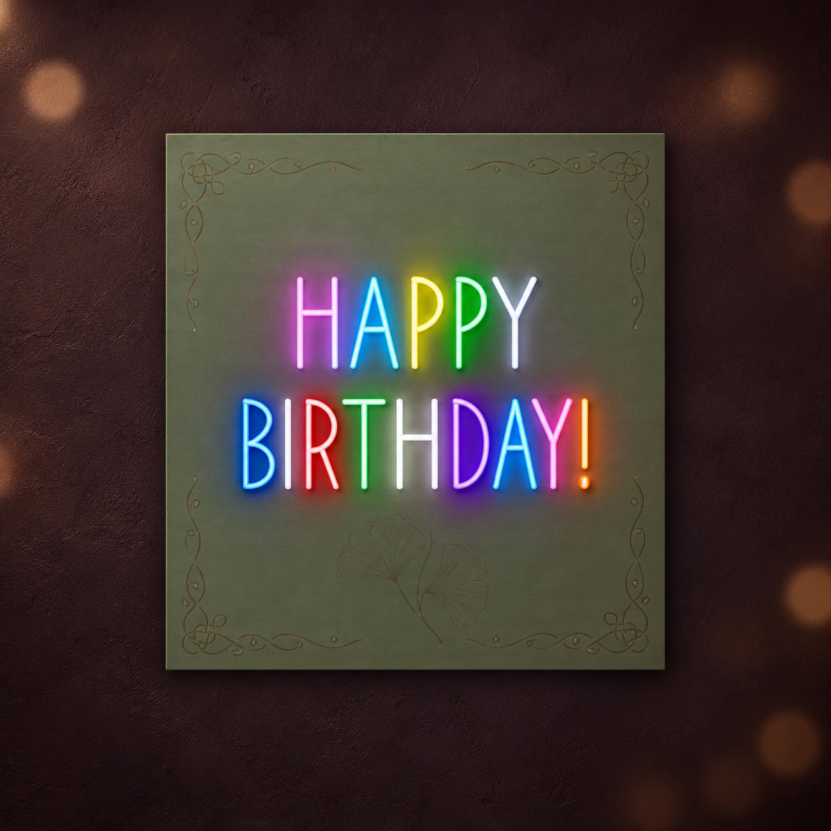 Happy Birthday Party Decor Neon Light - Main Product Image