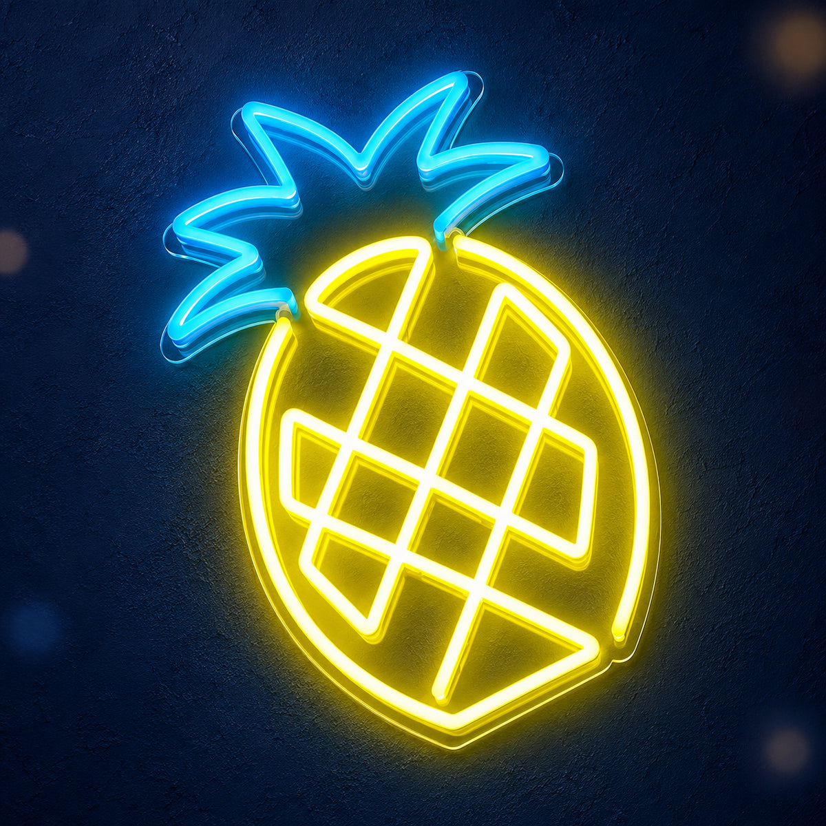 Pineapple LED Neon Sign Line Art Outline Style - Main Product Image