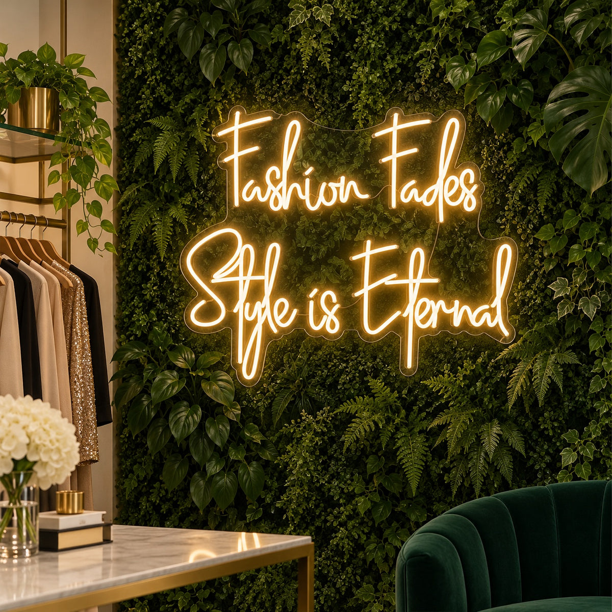 Fashion Fades Style Is Eternal LED Neon Sign Dimmable Wall Light - Shineneon