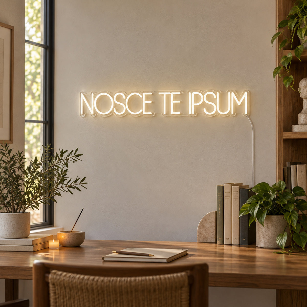 Nosce Te Ipsum Know Thyself Neon Sign Wall Neon Signs - Shineneon