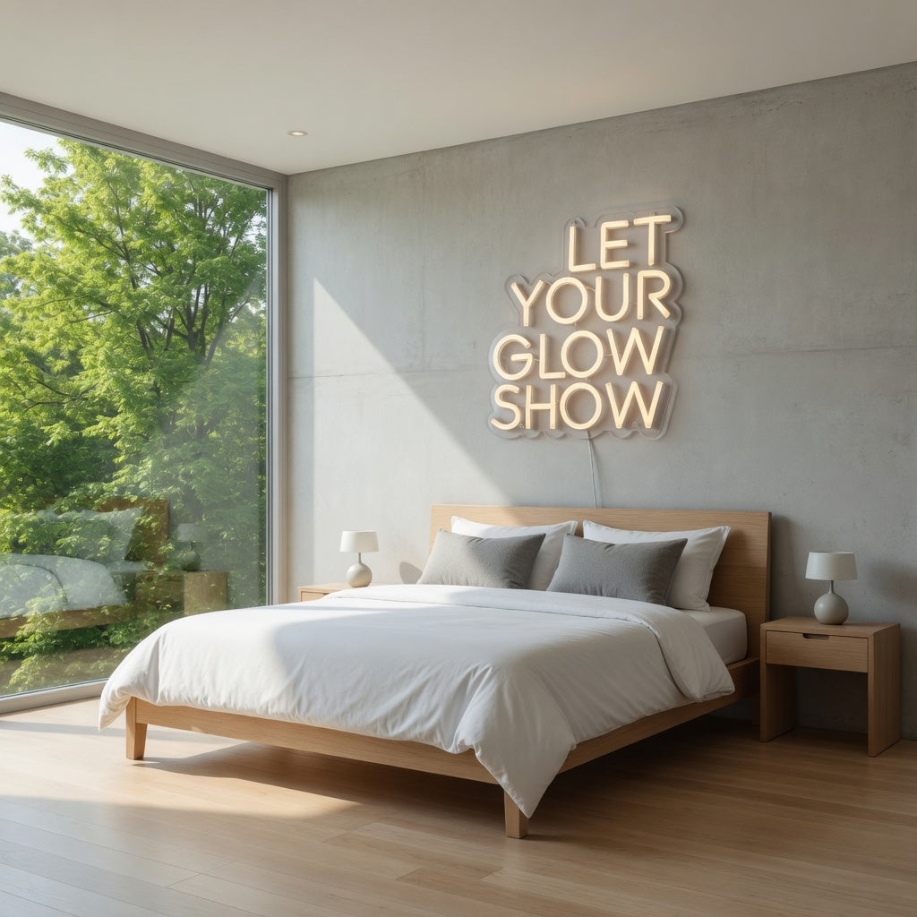 Let Your Glow Show LED Neon Sign Dimmable Wall Light - Shineneon