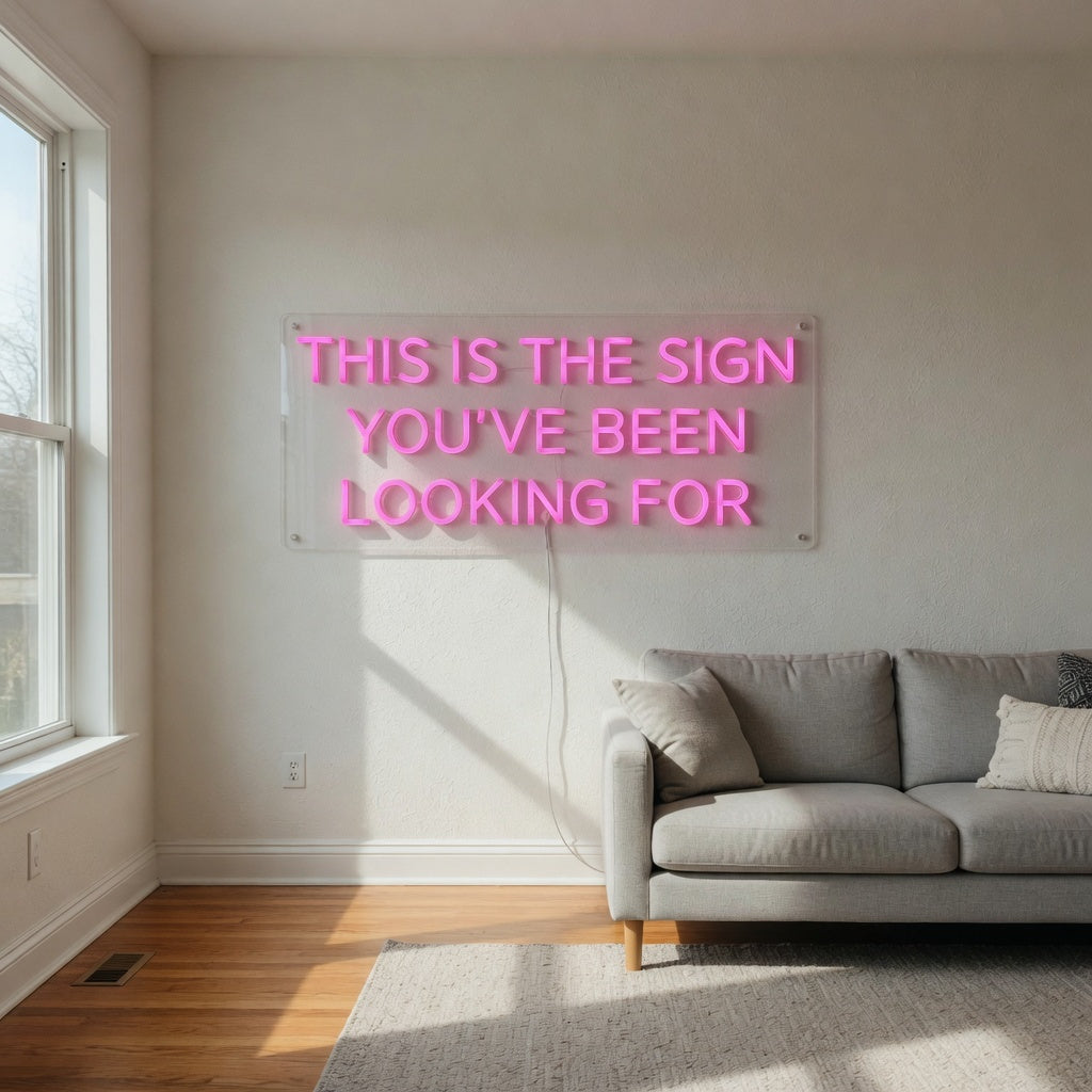 This Is the Sign You've Been Looking for LED Neon Sign Clean Caps - Shineneon