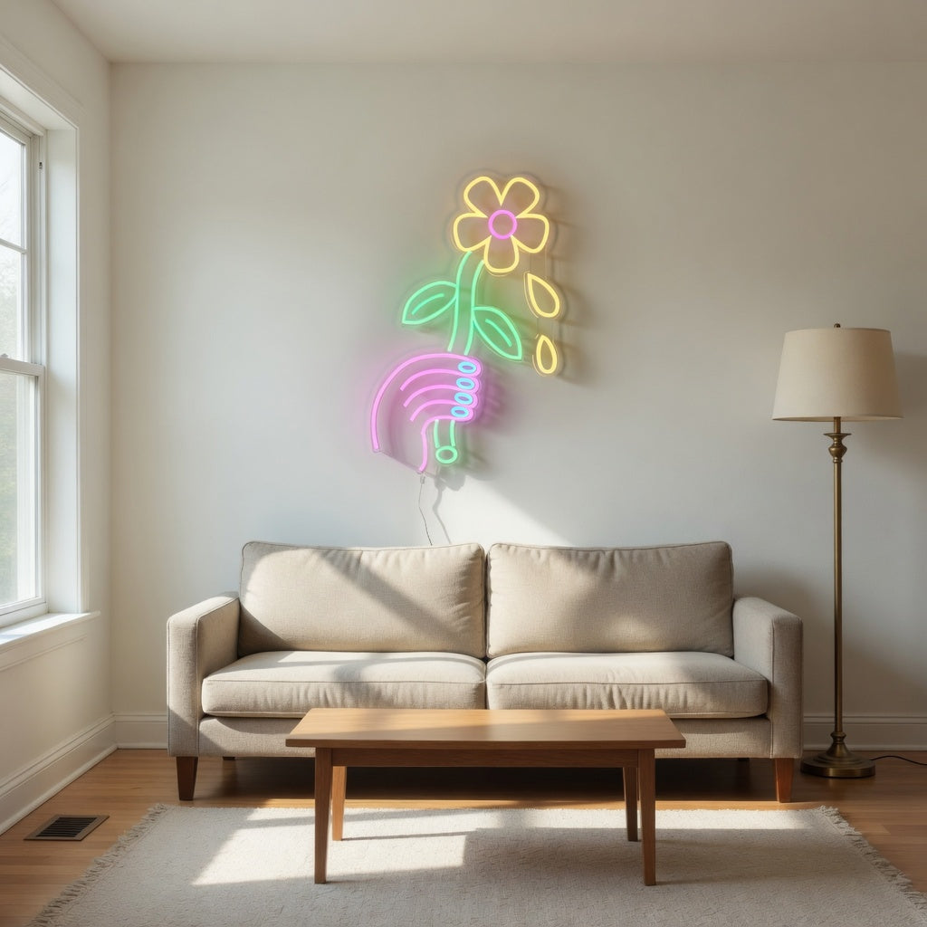 Lazy Daisy LED Neon Sign Dimmable Wall Light - Shineneon
