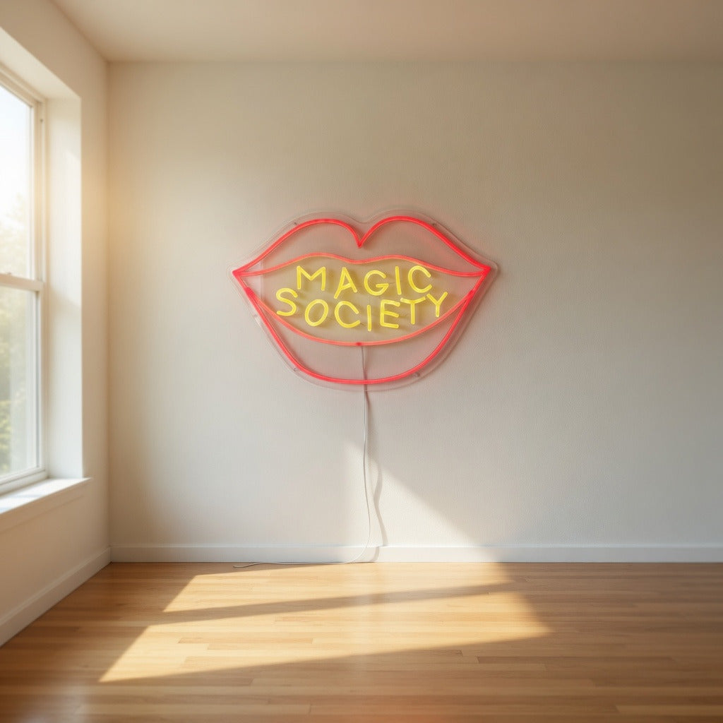 Magic Society Lips LED Neon Sign - Shineneon
