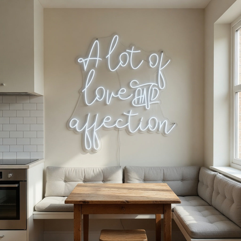A Lot of Love and Affection LED Neon Sign Dimmable Wall Light - Shineneon