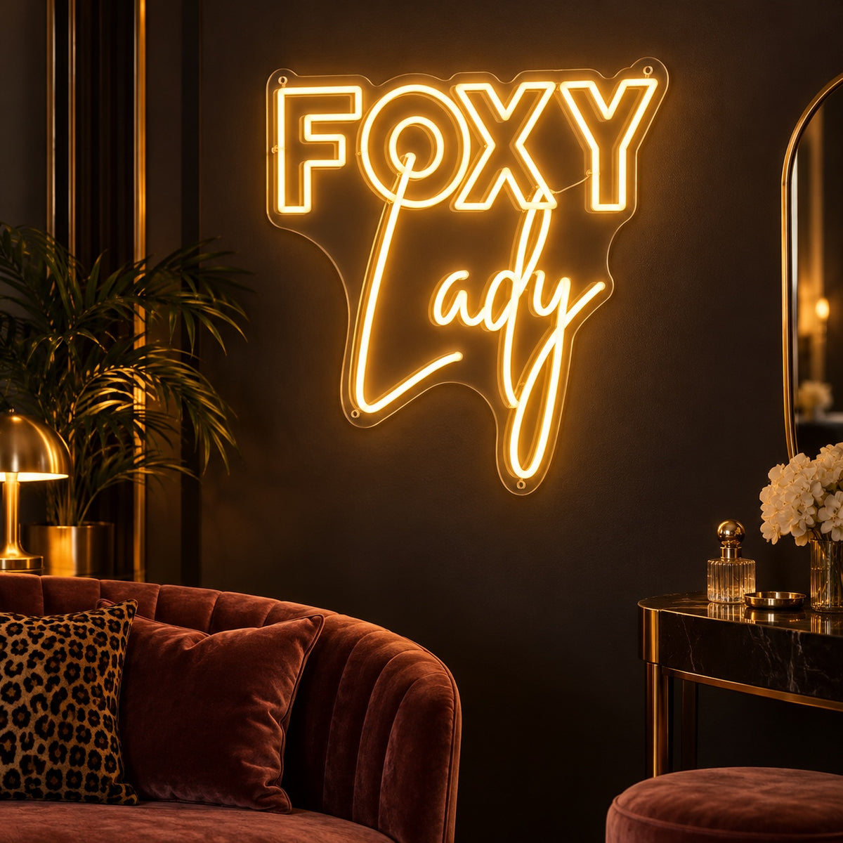 Foxy Lady LED Neon Sign Dimmable Wall Light - Shineneon